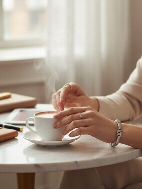 Authentic Swarovski Swan Signed Silver Tone Pave Link Bracelet 7"